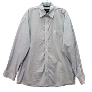 George Strait by Wrangler‎ Mens XL Blue Paisley Button Down Shirt Cowboy Western